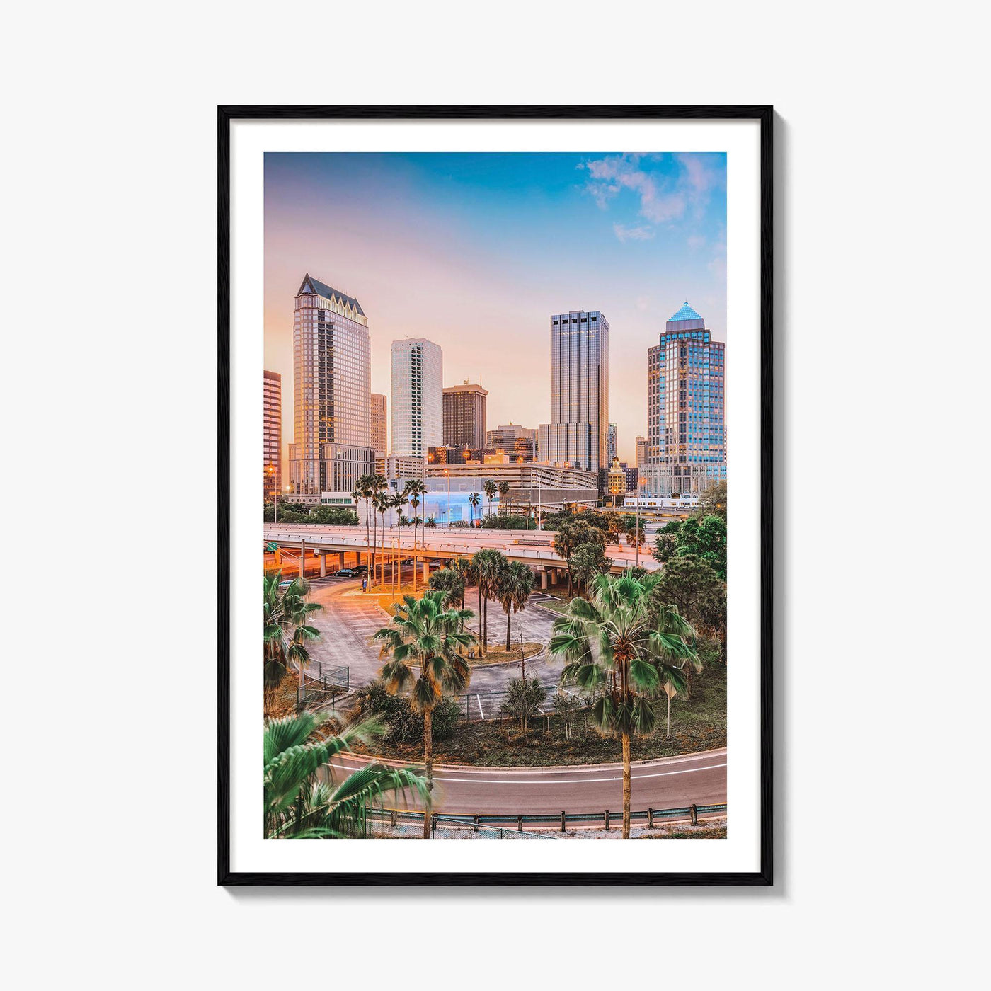 Tampa Skyline Fine Art Photo Print, Downtown, Florida USA Wall Decor Poster
