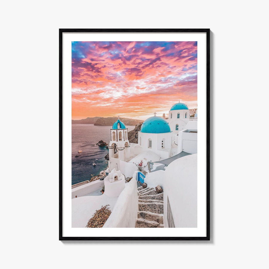 Santorini Fine Art Photo Print, Oia Greece Wall Decor Poster