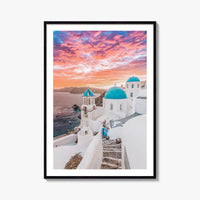 Santorini Fine Art Photo Print, Oia Greece Wall Decor Poster