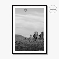 Sedona Black and White Fine Art Photo Print, Arizona Poster, USA