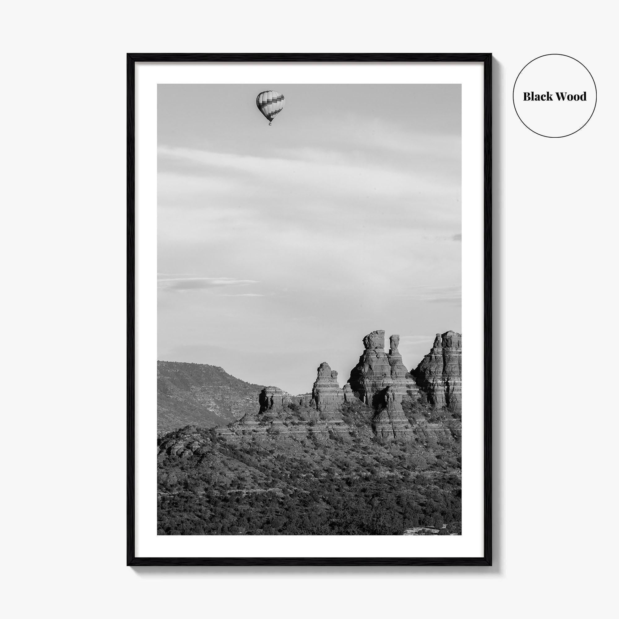 Sedona Black and White Fine Art Photo Print, Arizona Poster, USA