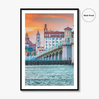 St Augustine Fine Art Photo Print, Bridge of Lions, Florida Poster