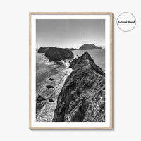Anacapa Island Black and White Fine Art Photo Print, Channel Islands Poster, California Poster