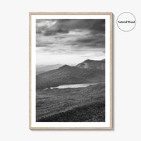 Table Rock State Park Black and White Fine Art Photo Print, South Carolina Poster
