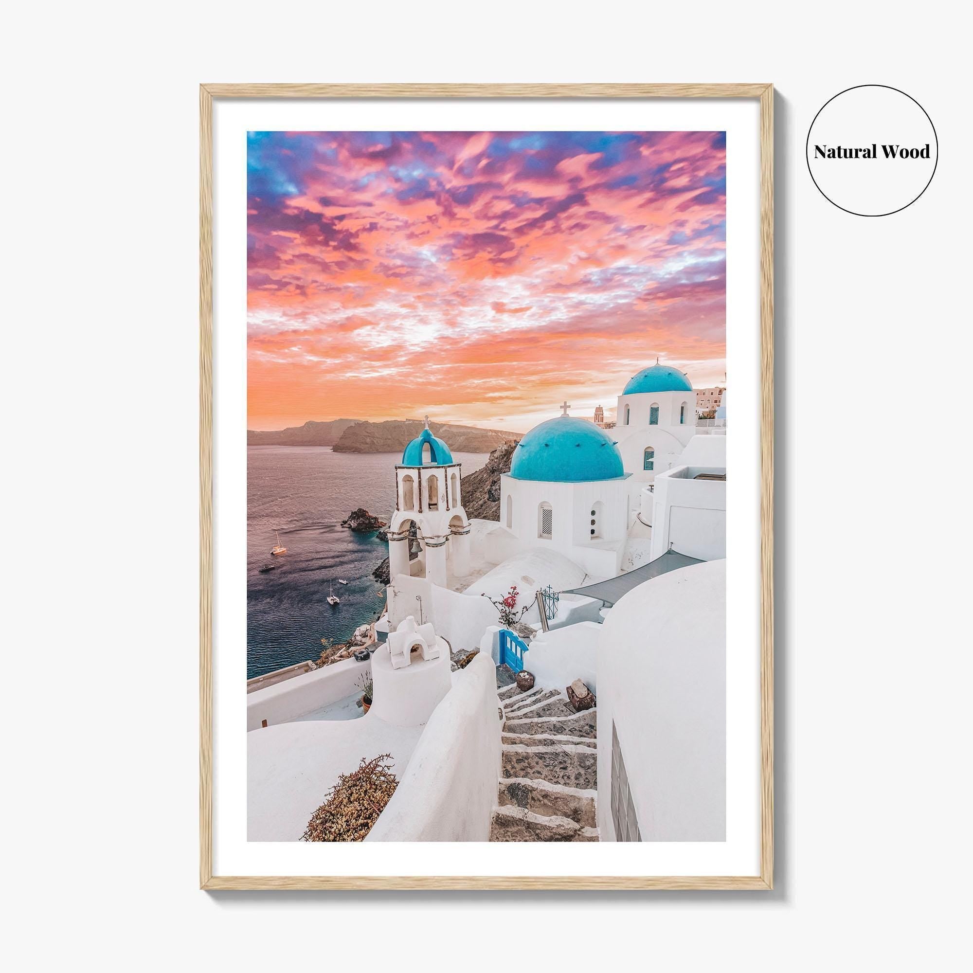 Santorini Fine Art Photo Print, Oia Greece Wall Decor Poster