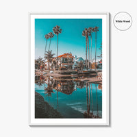 Venice Beach Fine Art Photo Print, Venice Canals, Los Angeles California Wall Poster
