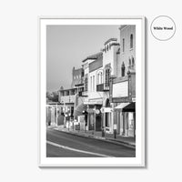 Santa Fe Black and White Fine Art Photo Print, New Mexico Wall Poster, USA