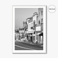 Santa Fe Black and White Fine Art Photo Print, New Mexico Wall Poster, USA