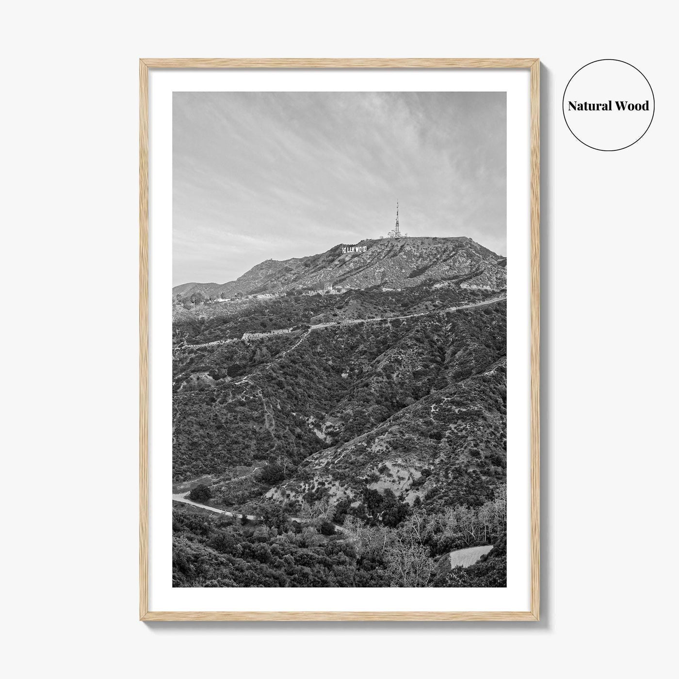 West Hollywood Black and White Fine Art Photo Print, Los Angeles California Poster