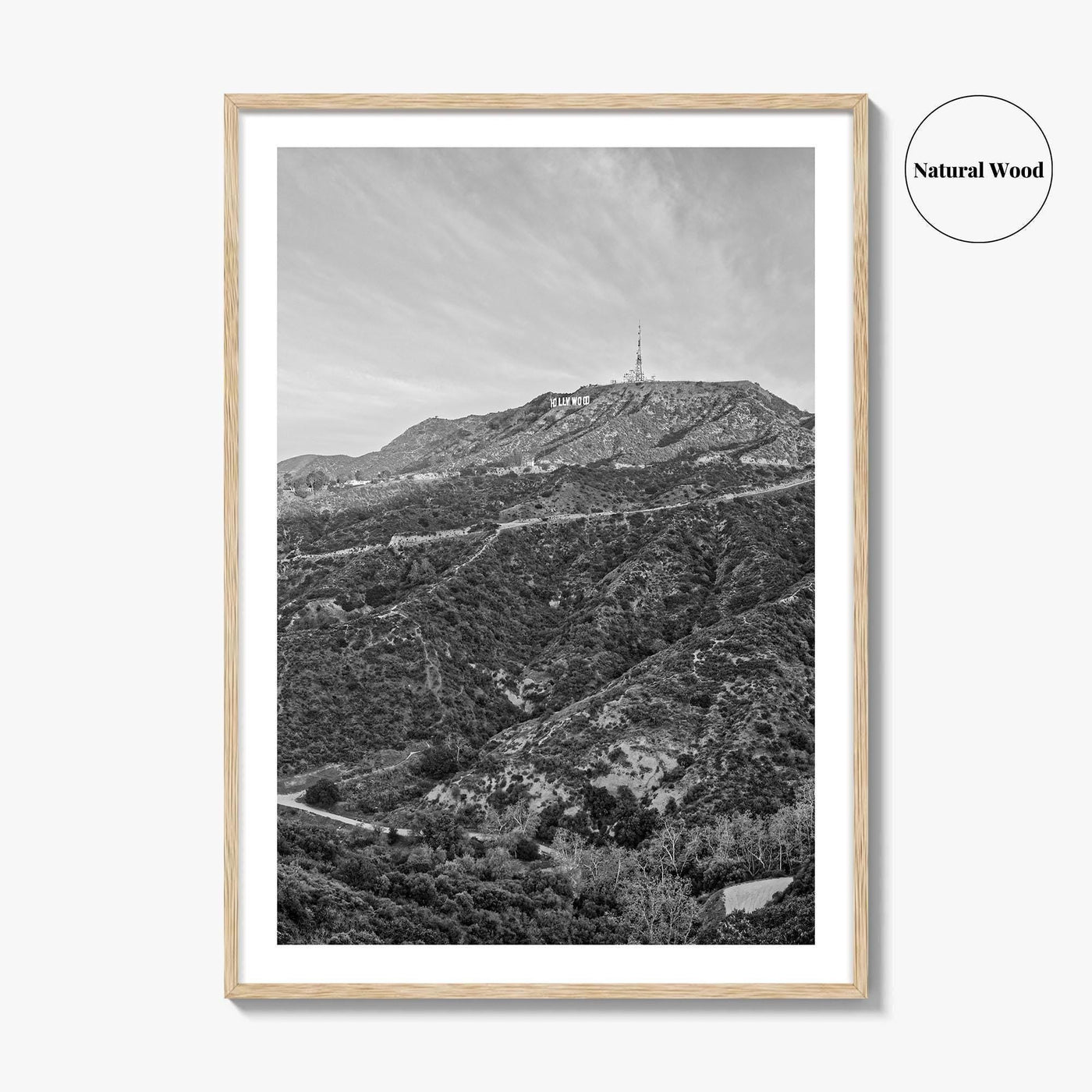 West Hollywood Black and White Fine Art Photo Print, Los Angeles California Poster