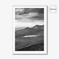 Table Rock State Park Black and White Fine Art Photo Print, South Carolina Poster