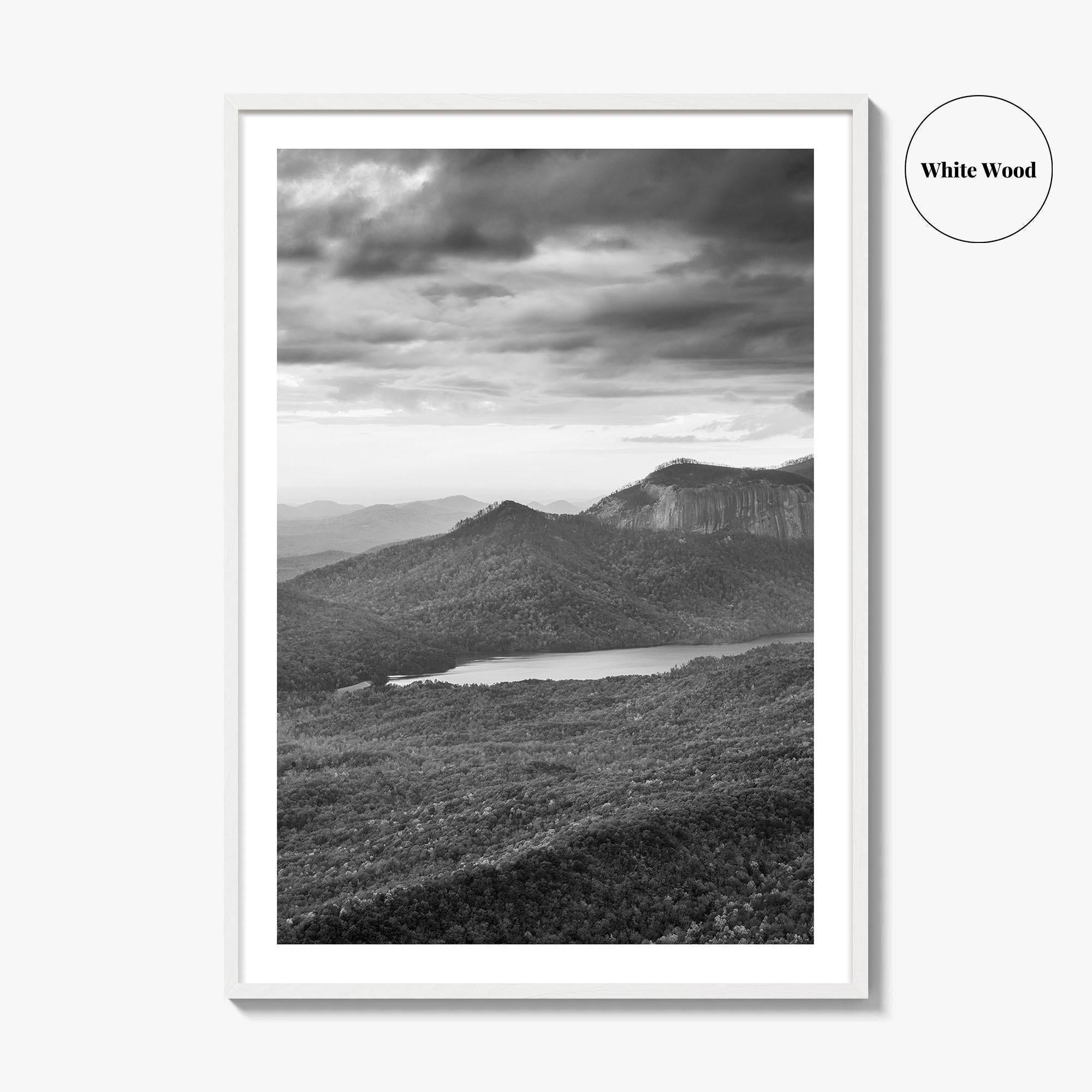 Table Rock State Park Black and White Fine Art Photo Print, South Carolina Poster