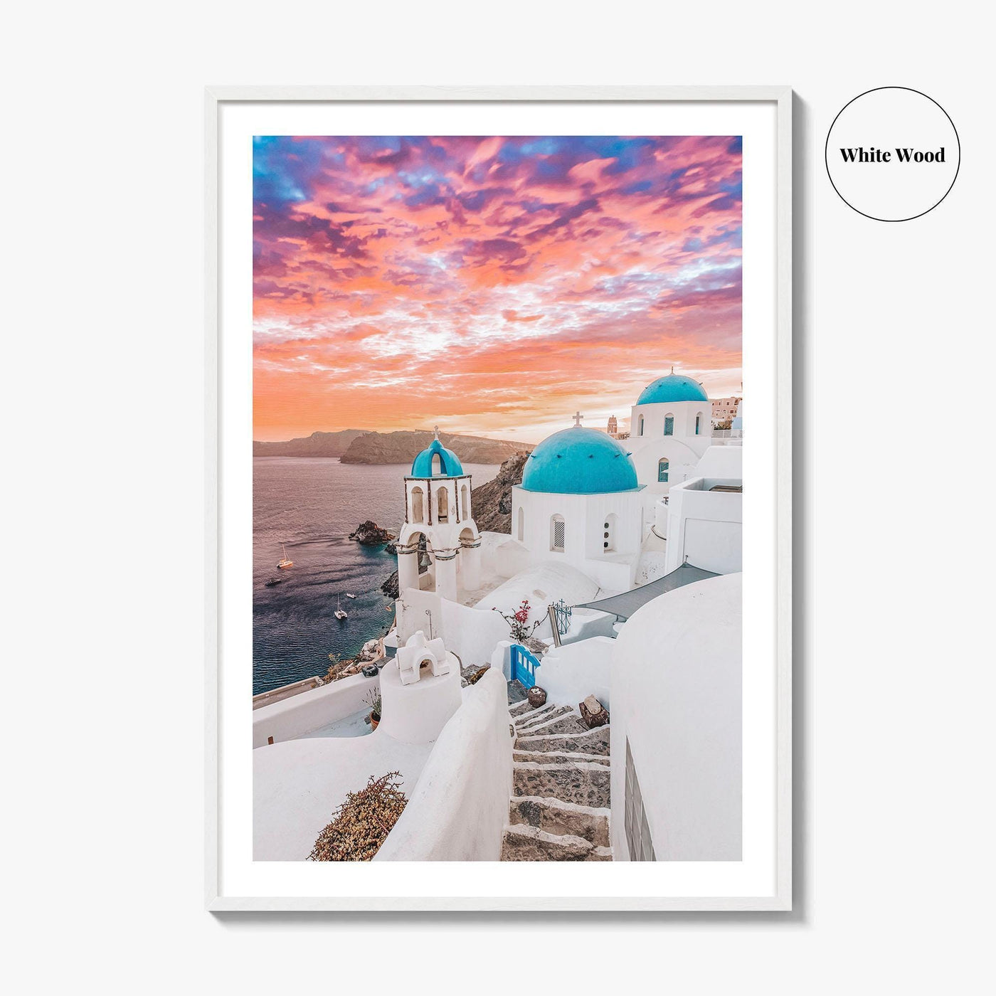 Santorini Fine Art Photo Print, Oia Greece Wall Decor Poster