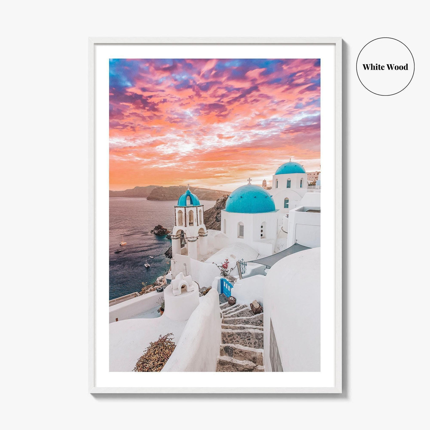 Santorini Fine Art Photo Print, Oia Greece Wall Decor Poster