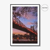 Queens New York Skyline Fine Art Photo Print, Queensboro Bridge, NYC Wall Decor Poster