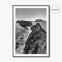 Anacapa Island Black and White Fine Art Photo Print, Channel Islands Poster, California Poster