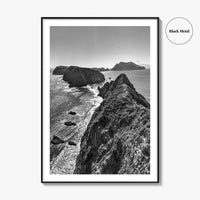Anacapa Island Black and White Fine Art Photo Print, Channel Islands Poster, California Poster