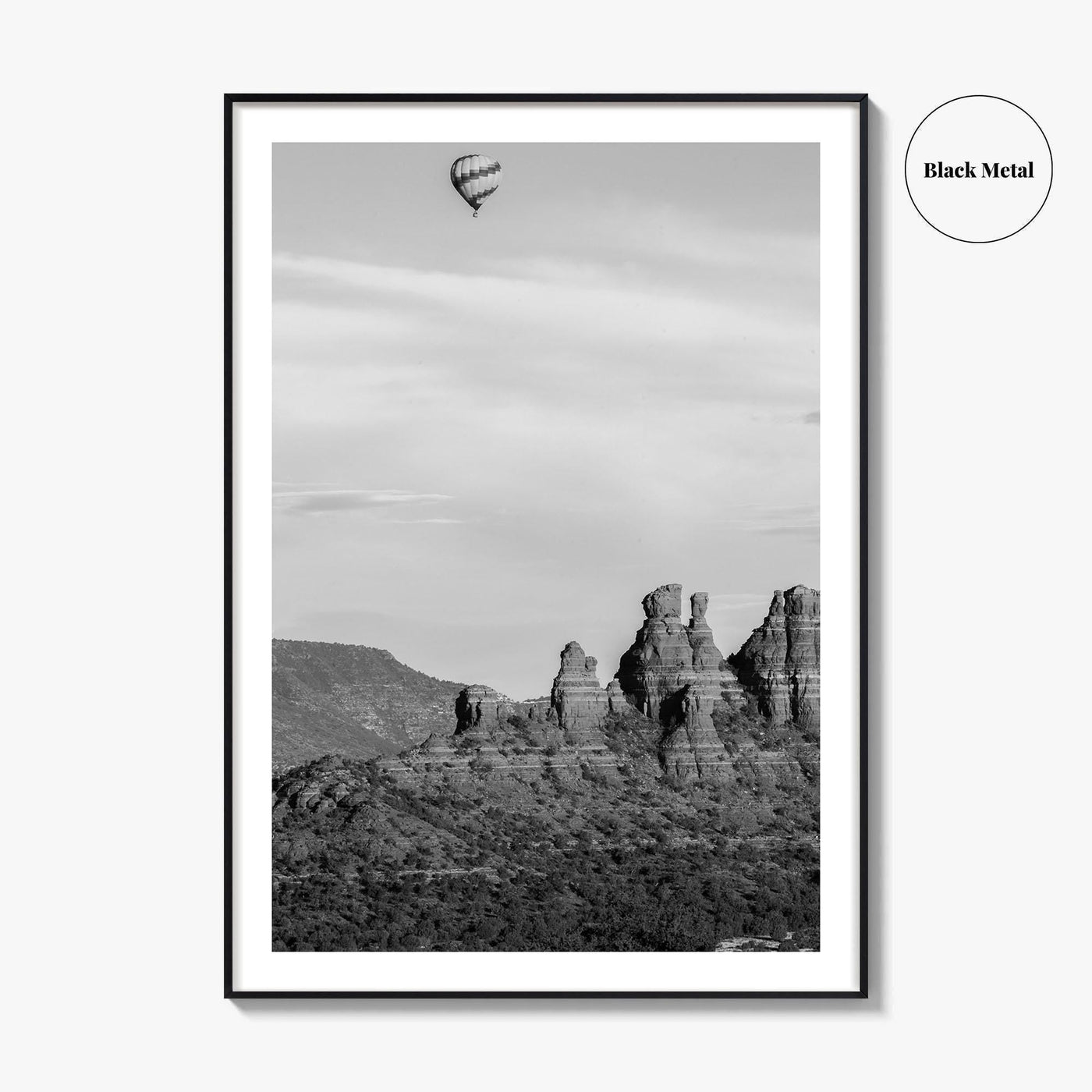 Sedona Black and White Fine Art Photo Print, Arizona Poster, USA