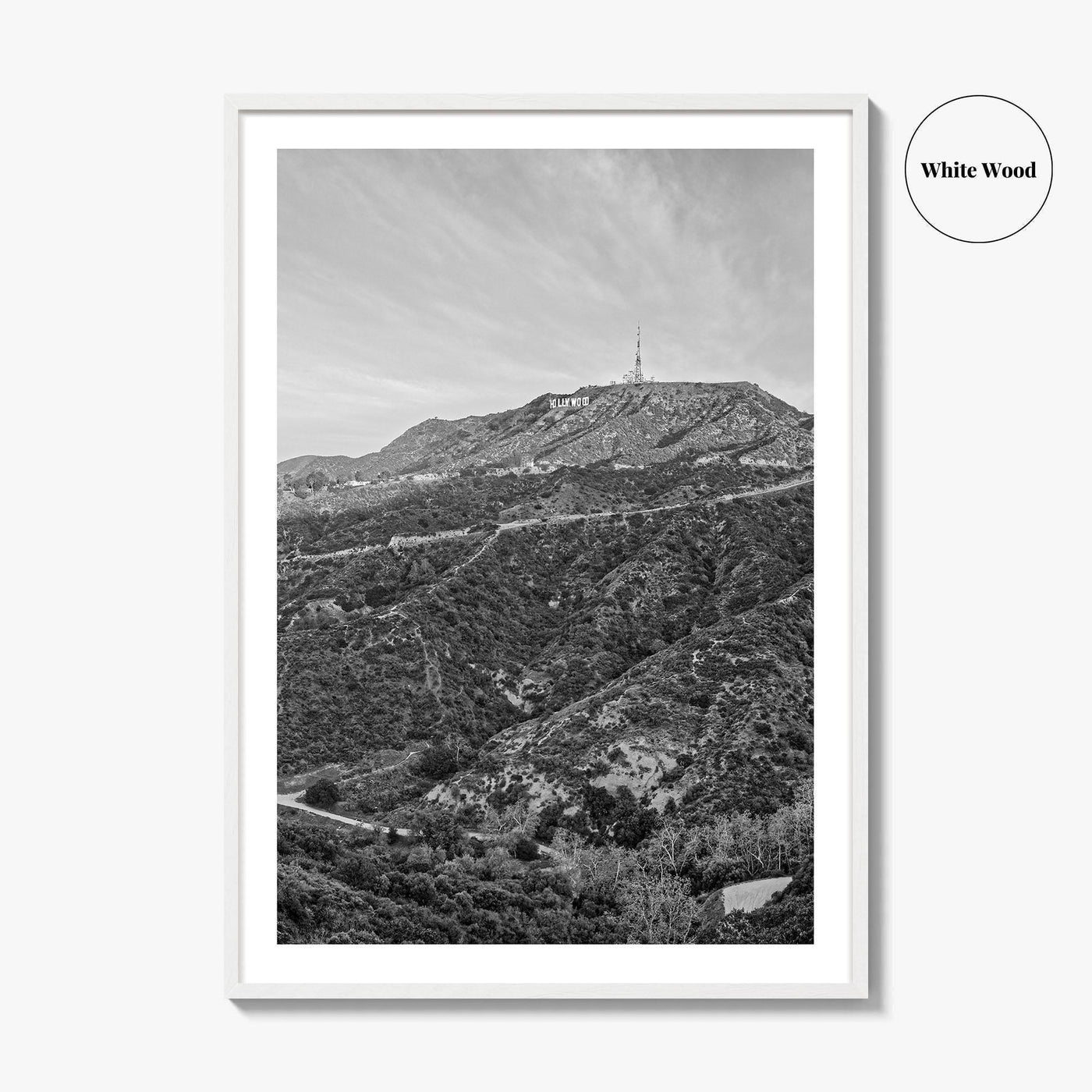 West Hollywood Black and White Fine Art Photo Print, Los Angeles California Poster