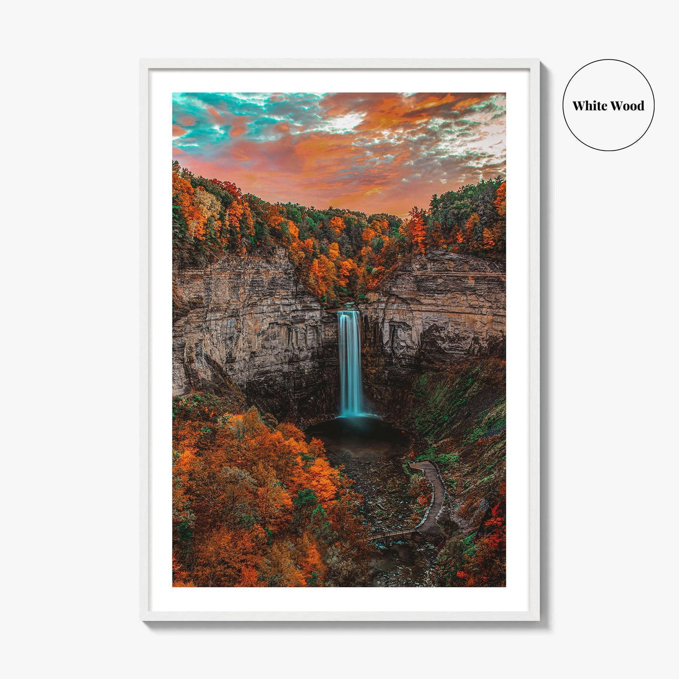Taughannock Falls Fine Art Photo Print, Ithaca Finger Lakes Upstate New York USA