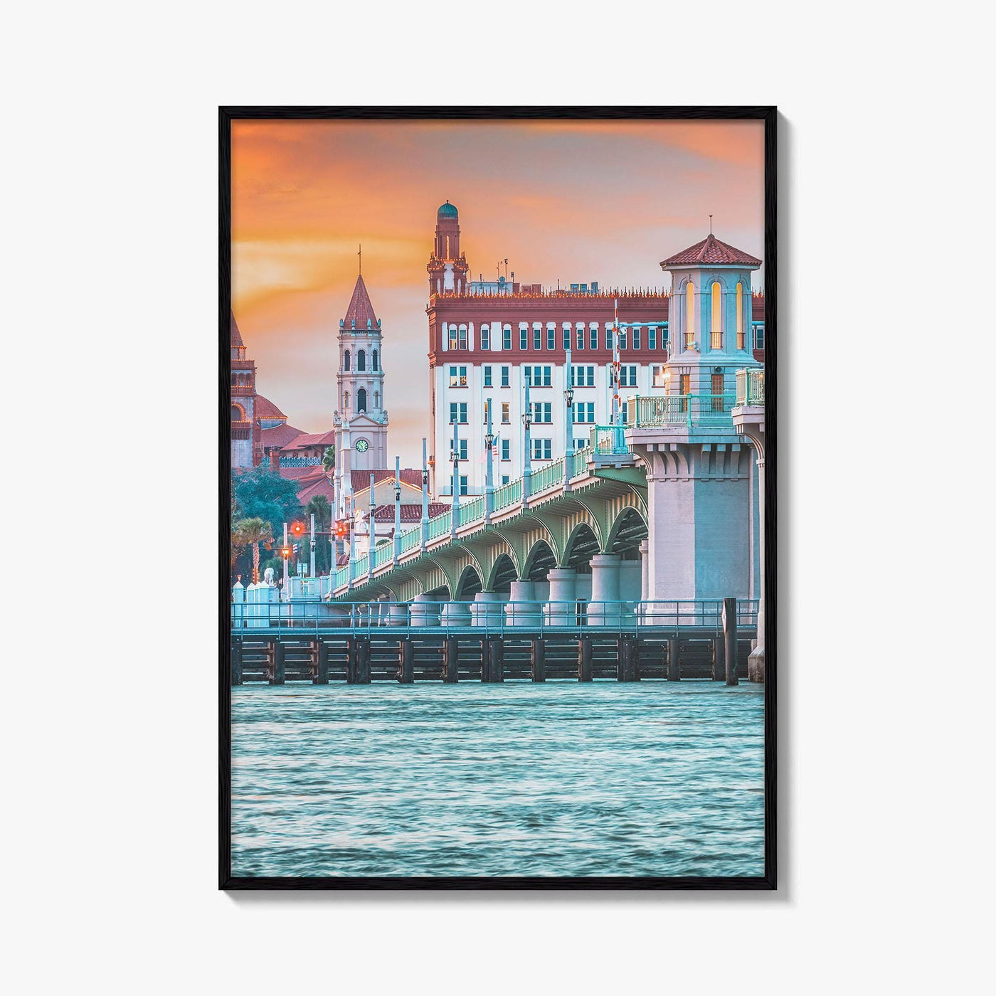 St Augustine Fine Art Photo Print, Bridge of Lions, Florida Poster