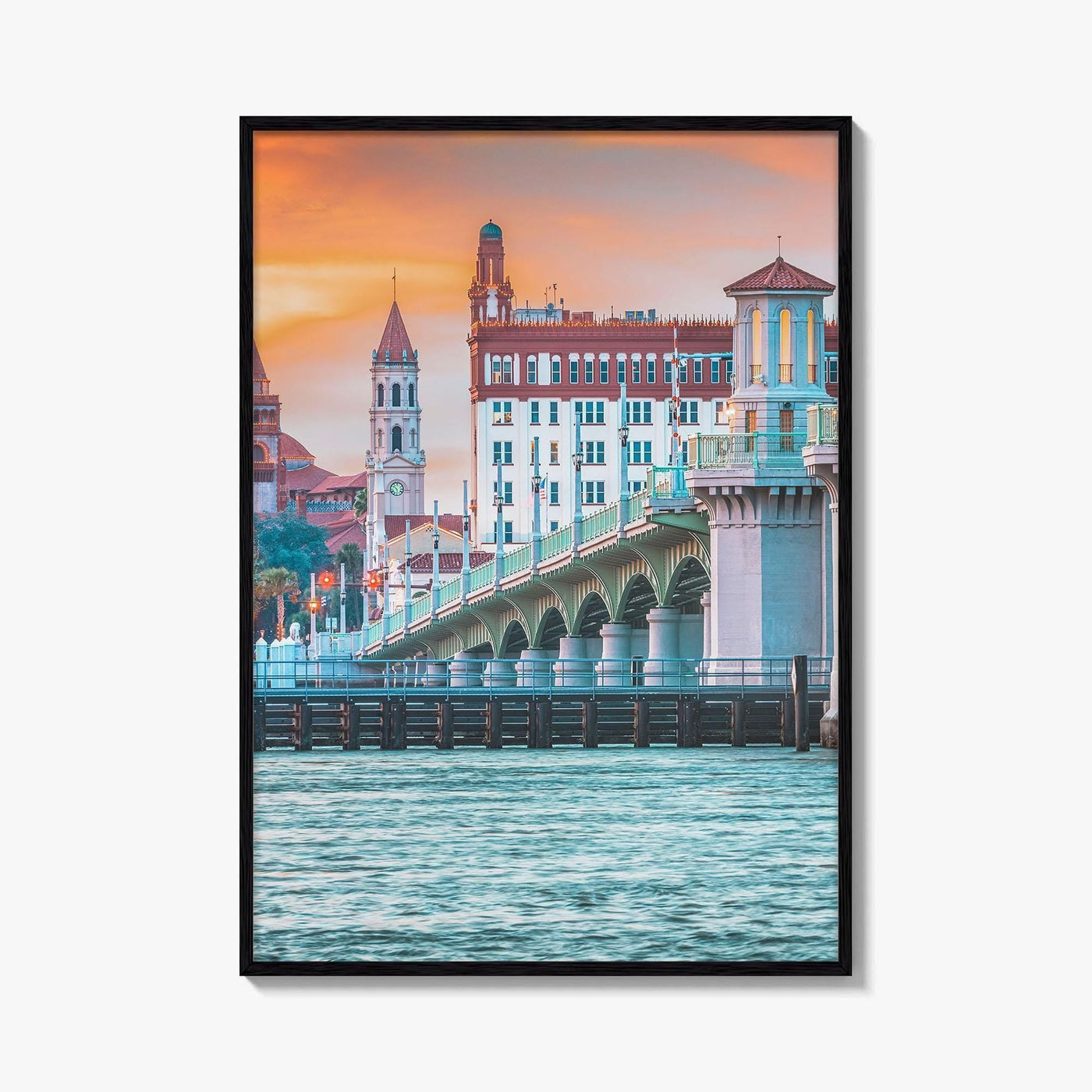St Augustine Fine Art Photo Print, Bridge of Lions, Florida Poster