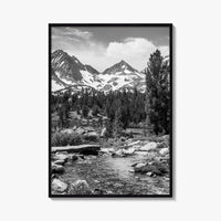 Sierra Nevada Black and White Fine Art Photo Print, Heart Lake, John Muir Trail