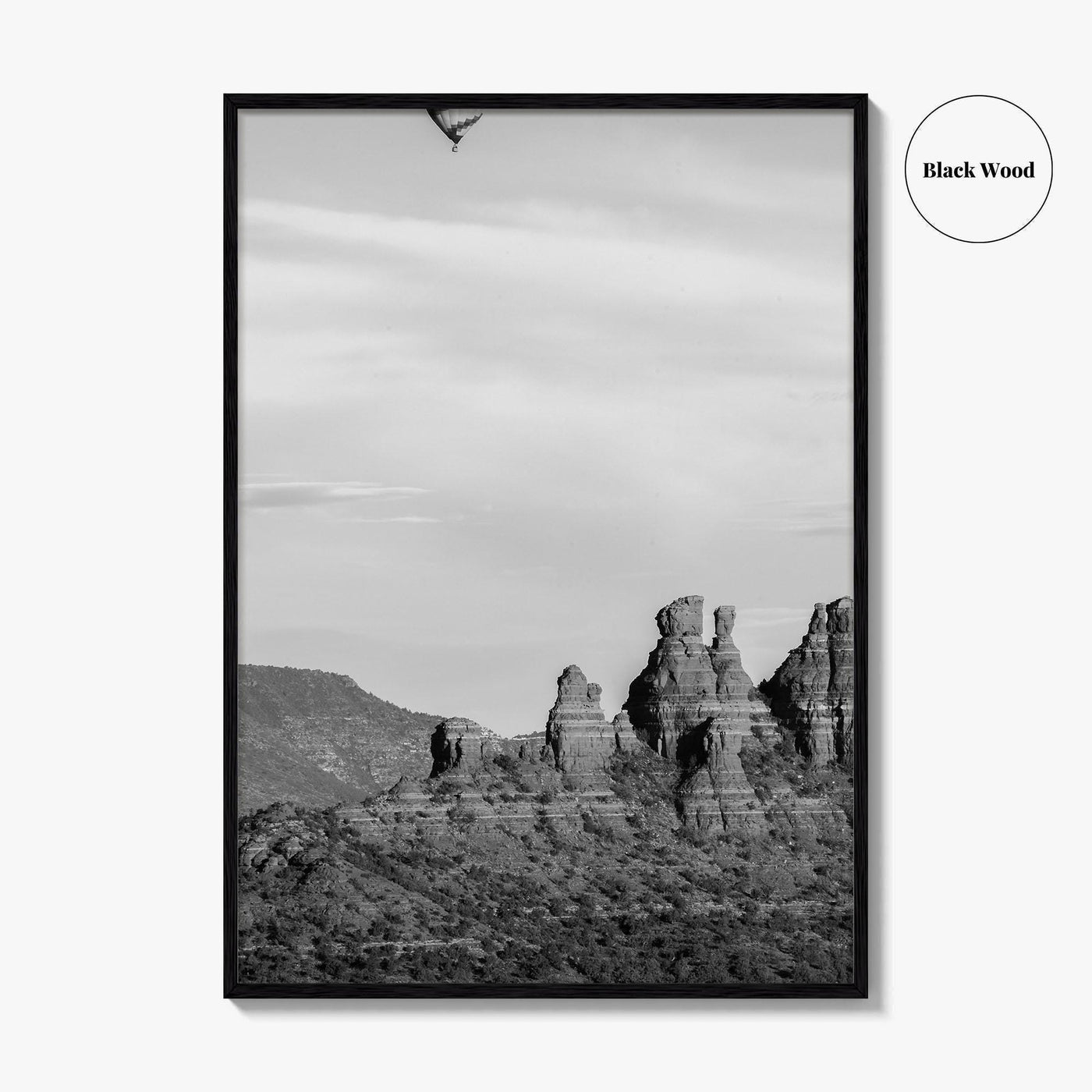 Sedona Black and White Fine Art Photo Print, Arizona Poster, USA
