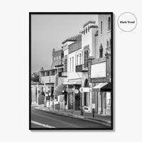 Santa Fe Black and White Fine Art Photo Print, New Mexico Wall Poster, USA