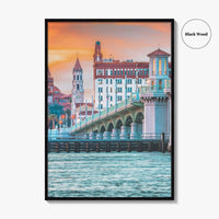 St Augustine Fine Art Photo Print, Bridge of Lions, Florida Poster