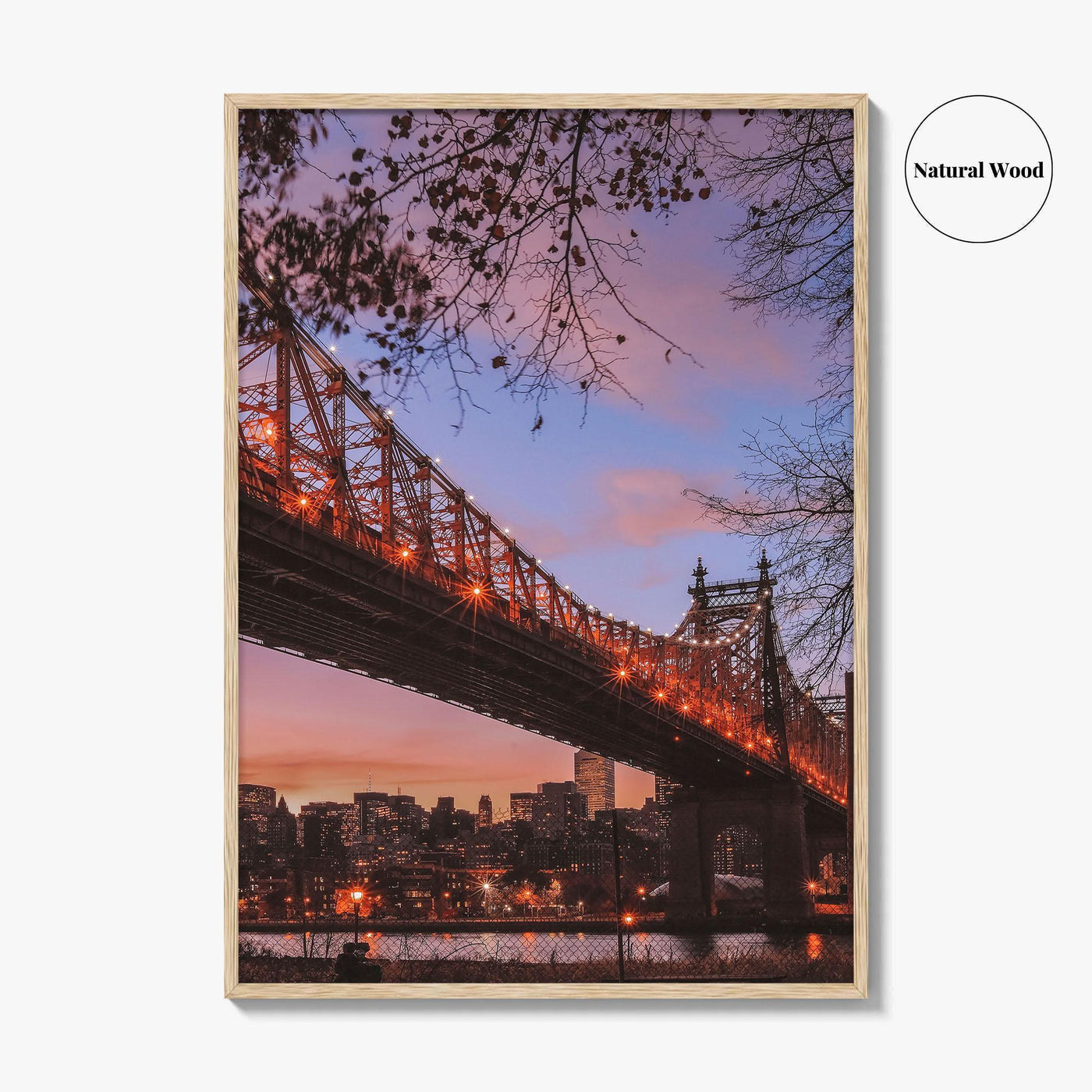 Queens New York Skyline Fine Art Photo Print, Queensboro Bridge, NYC Wall Decor Poster