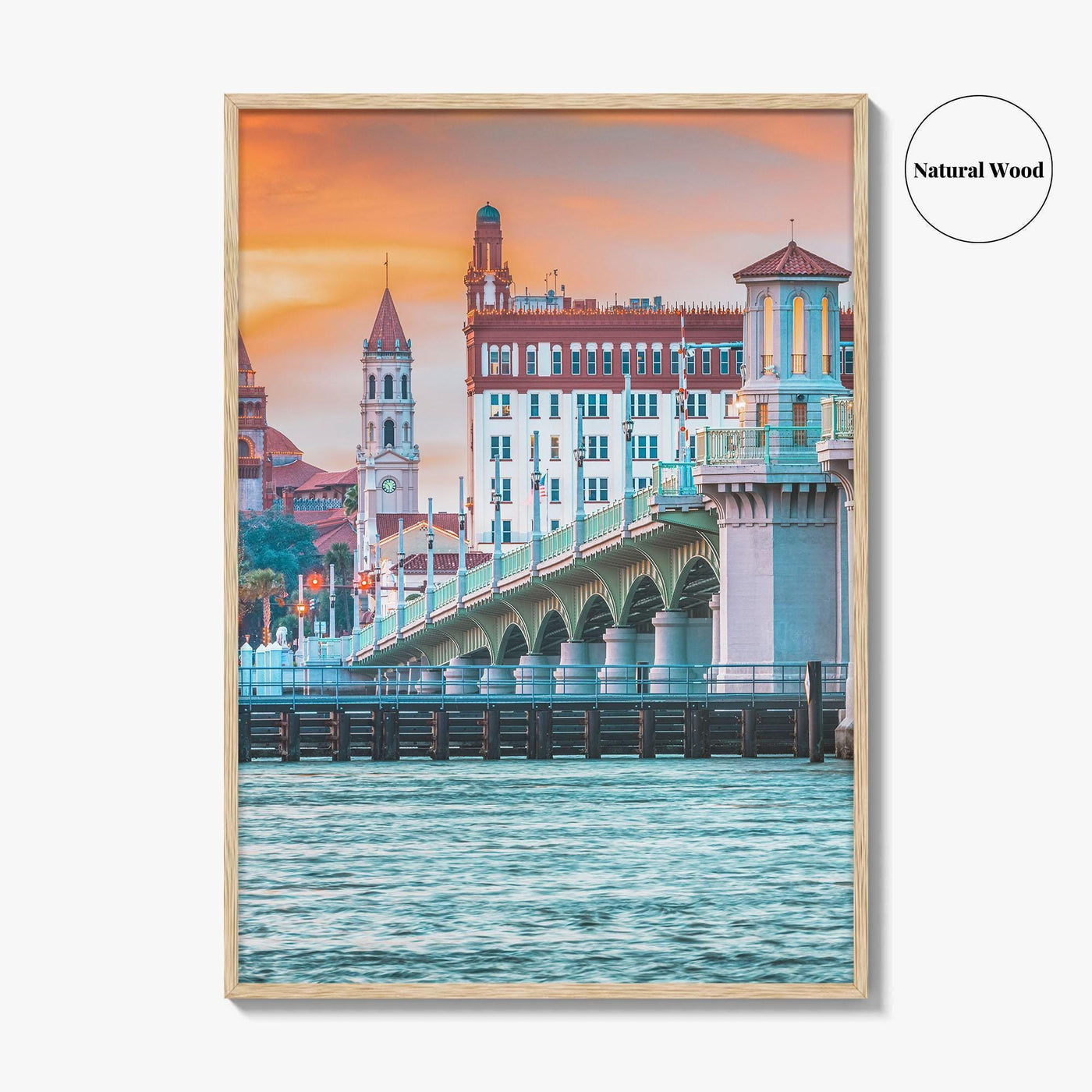 St Augustine Fine Art Photo Print, Bridge of Lions, Florida Poster