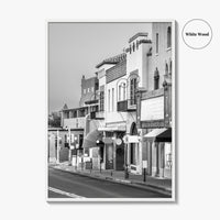 Santa Fe Black and White Fine Art Photo Print, New Mexico Wall Poster, USA