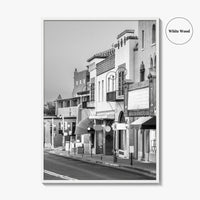 Santa Fe Black and White Fine Art Photo Print, New Mexico Wall Poster, USA