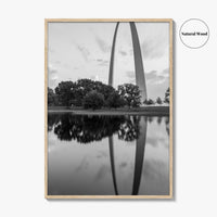 St Louis Black and White Fine Art Photo Print, Missouri Park View Poster