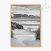 Ameland Black and White Fine Art Photo Print, Friesland Dunes North Sea Netherlands Poster