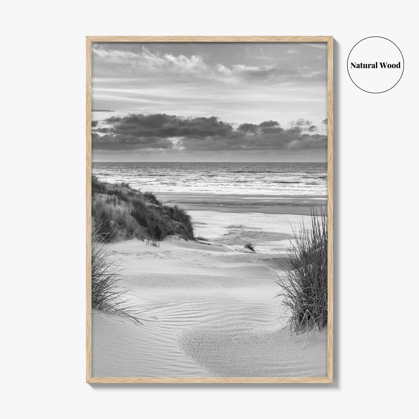 Ameland Black and White Fine Art Photo Print, Friesland Dunes North Sea Netherlands Poster