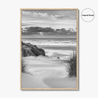 Ameland Black and White Fine Art Photo Print, Friesland Dunes North Sea Netherlands Poster