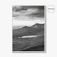 Table Rock State Park Black and White Fine Art Photo Print, South Carolina Poster