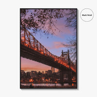 Queens New York Skyline Fine Art Photo Print, Queensboro Bridge, NYC Wall Decor Poster