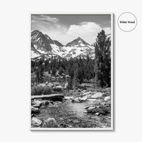 Sierra Nevada Black and White Fine Art Photo Print, Heart Lake, John Muir Trail
