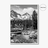 Sierra Nevada Black and White Fine Art Photo Print, Heart Lake, John Muir Trail