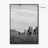 Sedona Black and White Fine Art Photo Print, Arizona Poster, USA
