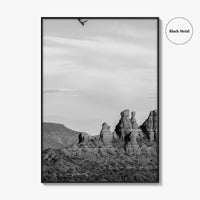 Sedona Black and White Fine Art Photo Print, Arizona Poster, USA
