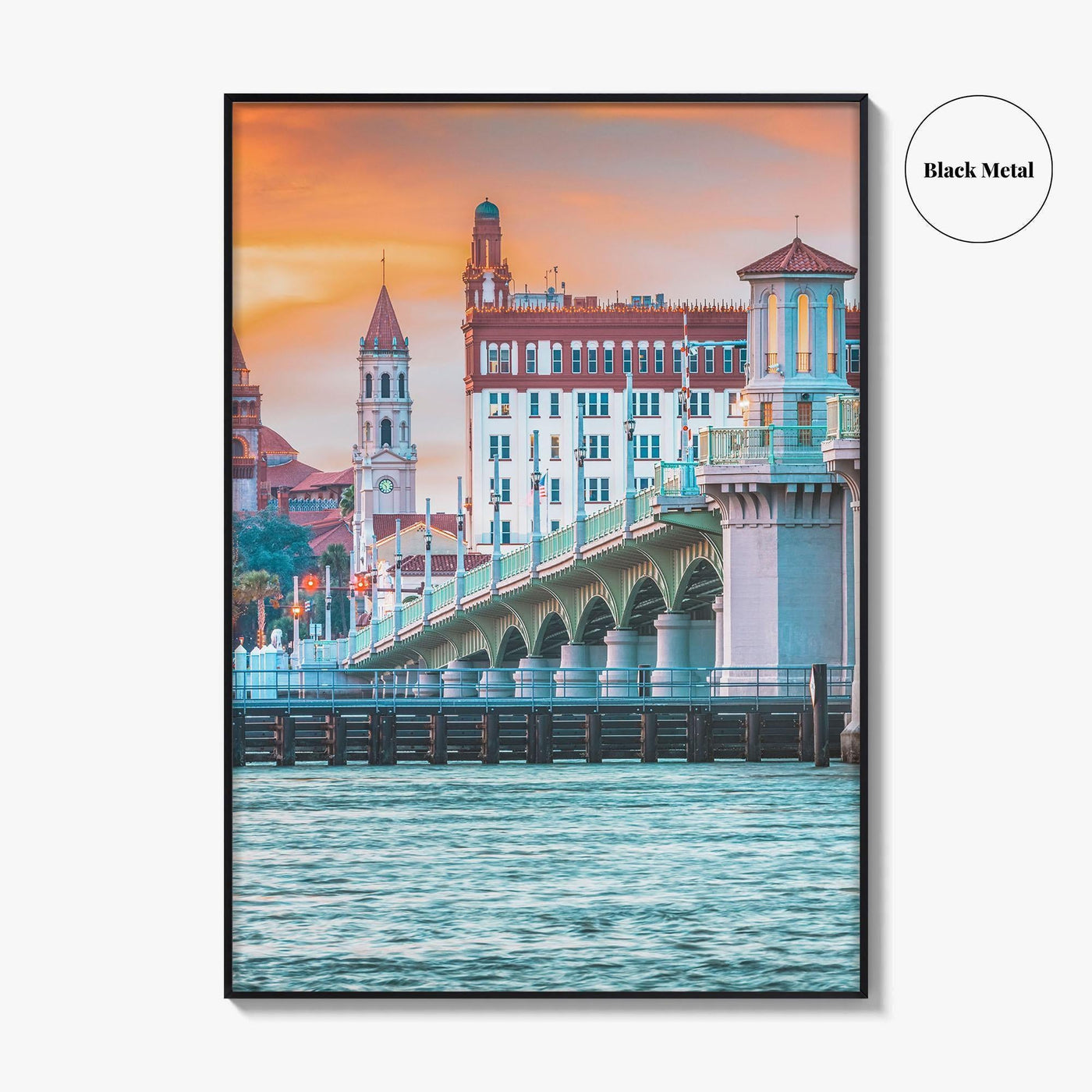 St Augustine Fine Art Photo Print, Bridge of Lions, Florida Poster