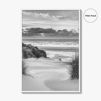 Ameland Black and White Fine Art Photo Print, Friesland Dunes North Sea Netherlands Poster