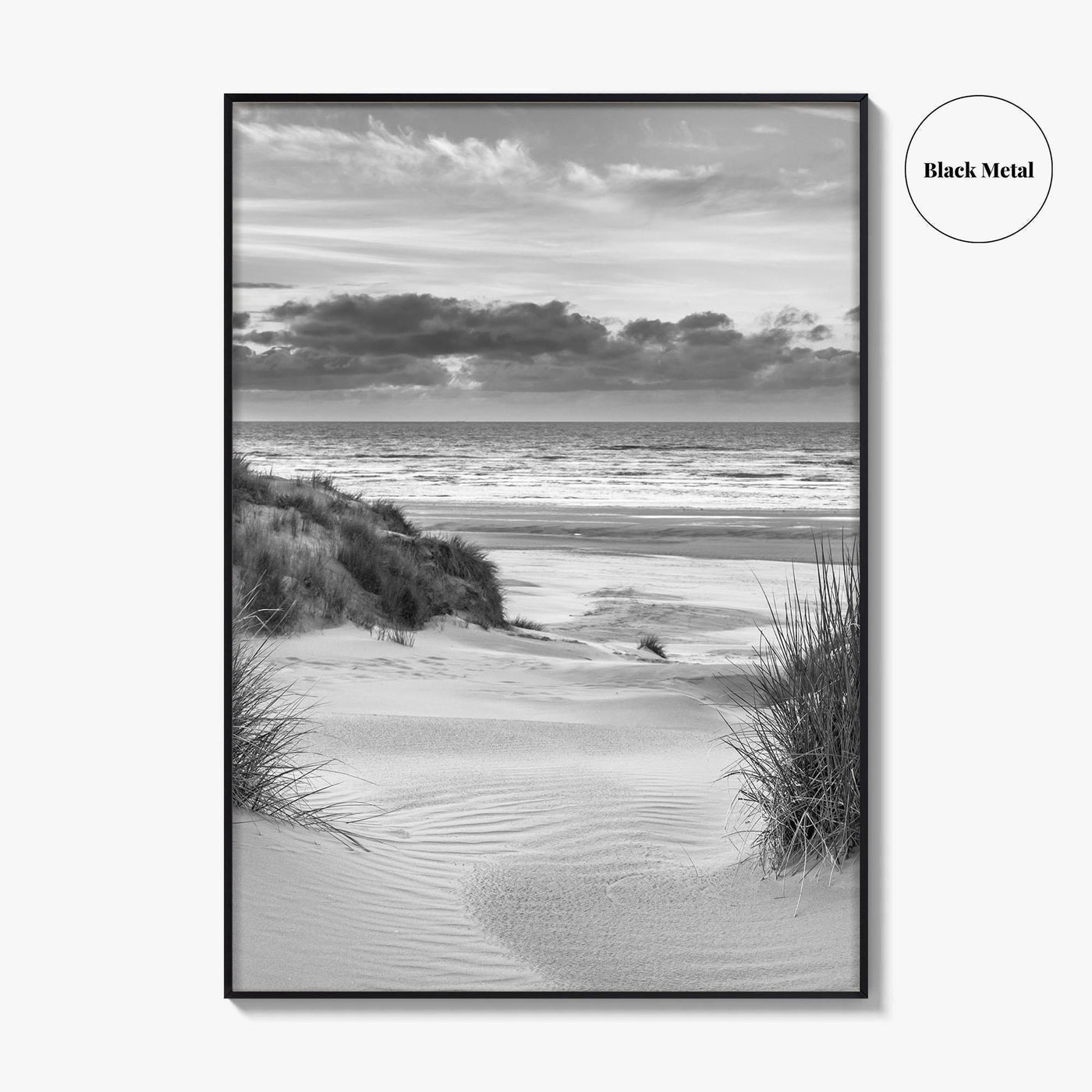 Ameland Black and White Fine Art Photo Print, Friesland Dunes North Sea Netherlands Poster