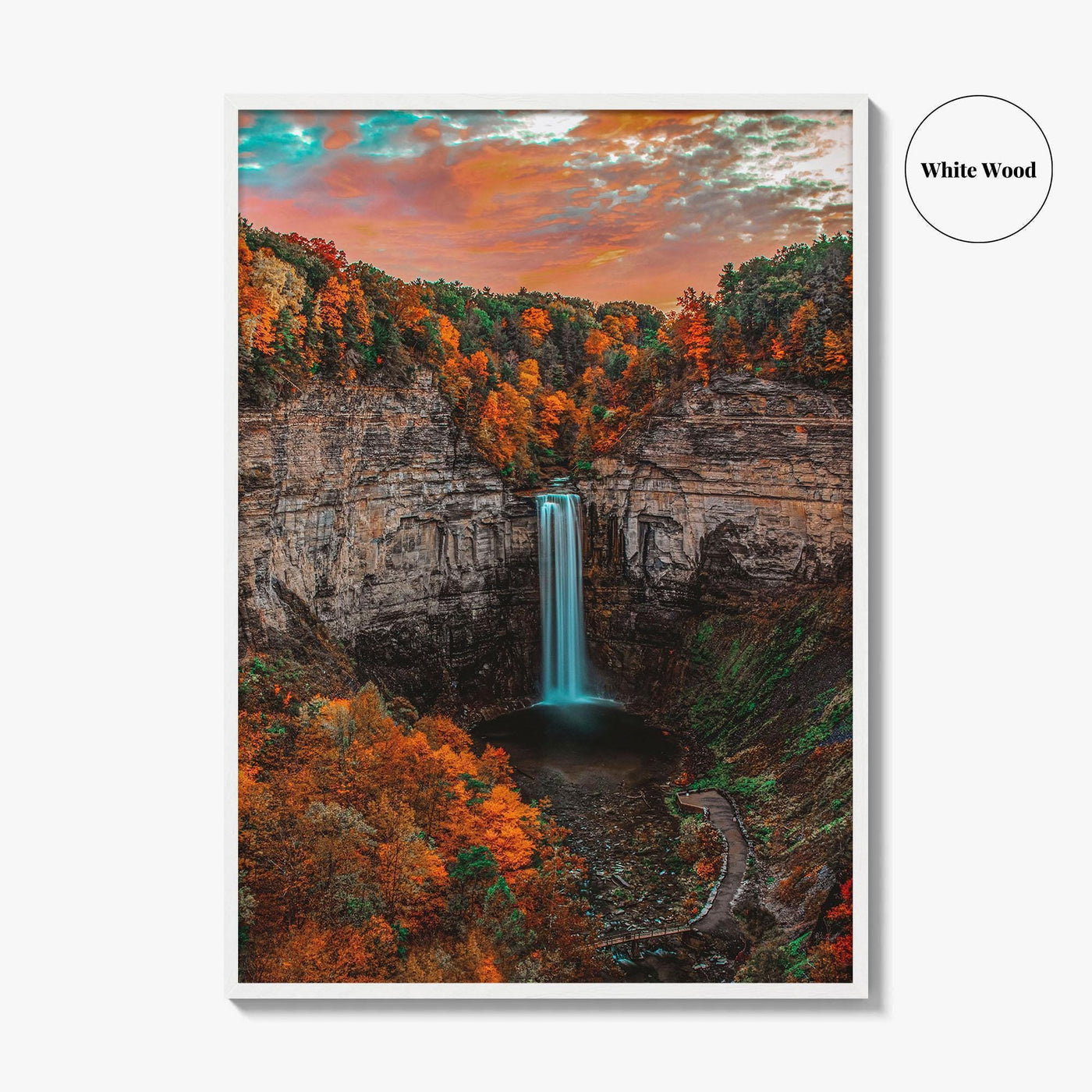 Taughannock Falls Fine Art Photo Print, Ithaca Finger Lakes Upstate New York USA