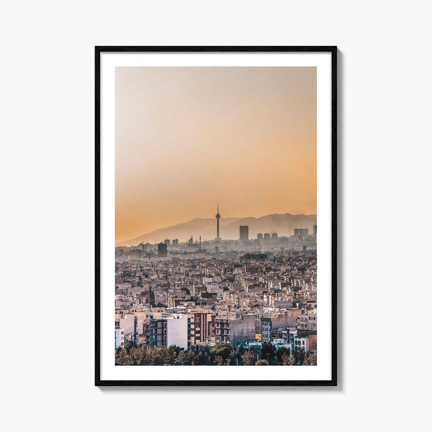 Tehran Skyline Fine Art Photo Print, Milad Tower, Iran Poster