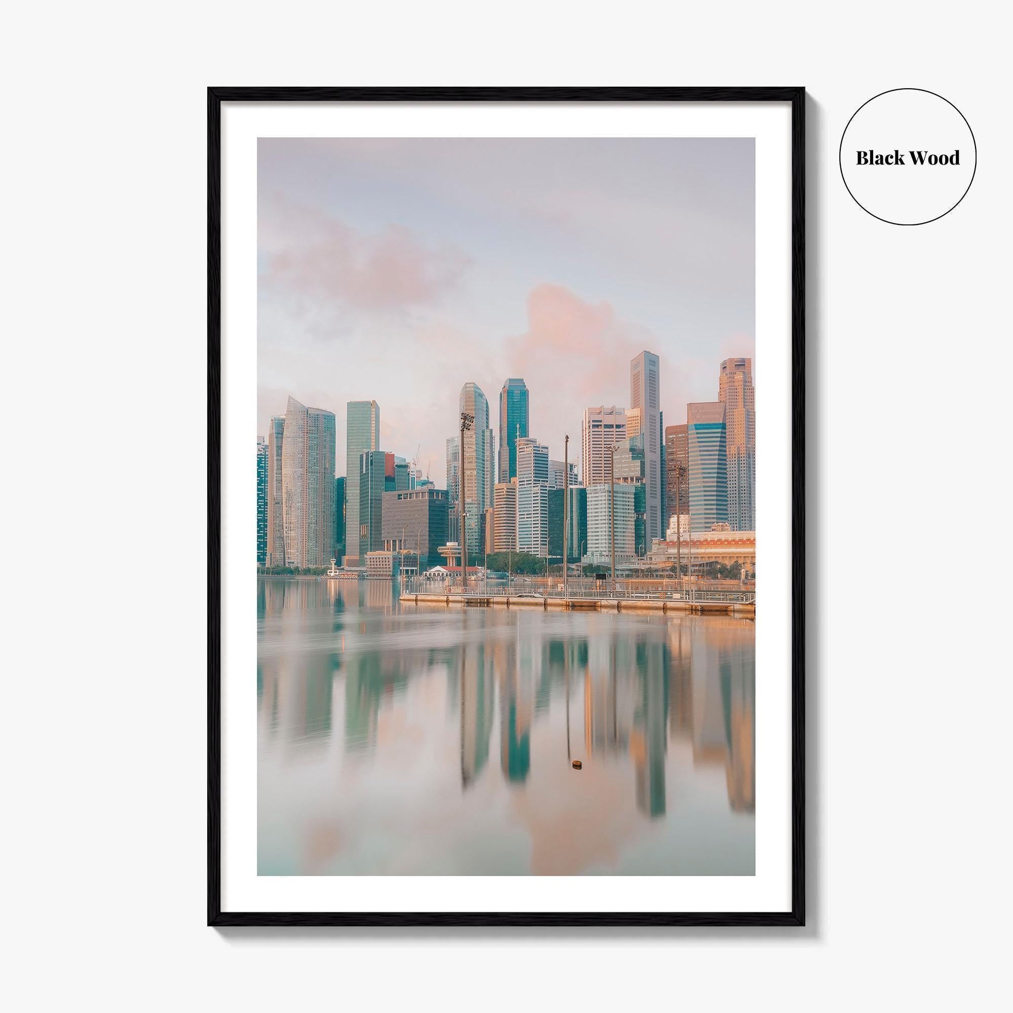 Singapore Skyline Fine Art Photo Print, Marina Bay, City Wall Poster
